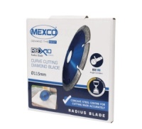 Mexco RBX10 Radius / Curve Cutting Diamond Blade 115mm  22.23 bore