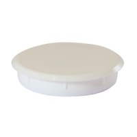 35mm Hinge Hole Cover Caps - White Pack 4